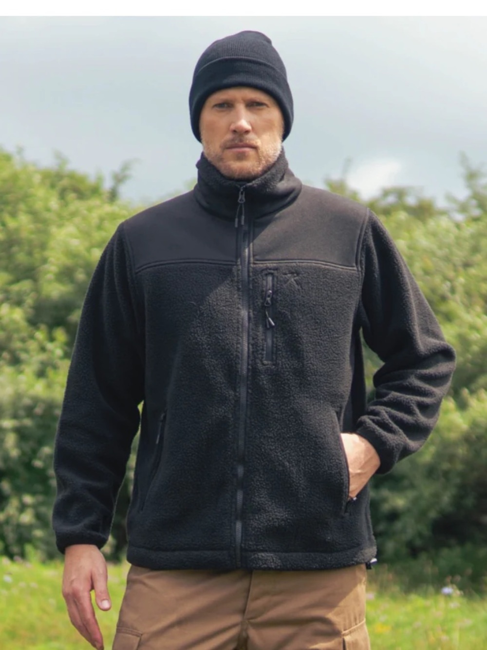 Rothco Trailsman Sherpa Fleece Jacket (Black) size large tactical outdoor